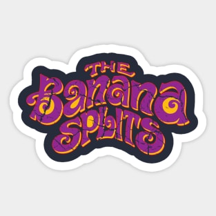 The Banana Splits // Vintage Typography Design Sticker